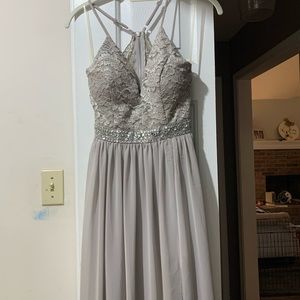 Size small, grey formal dress